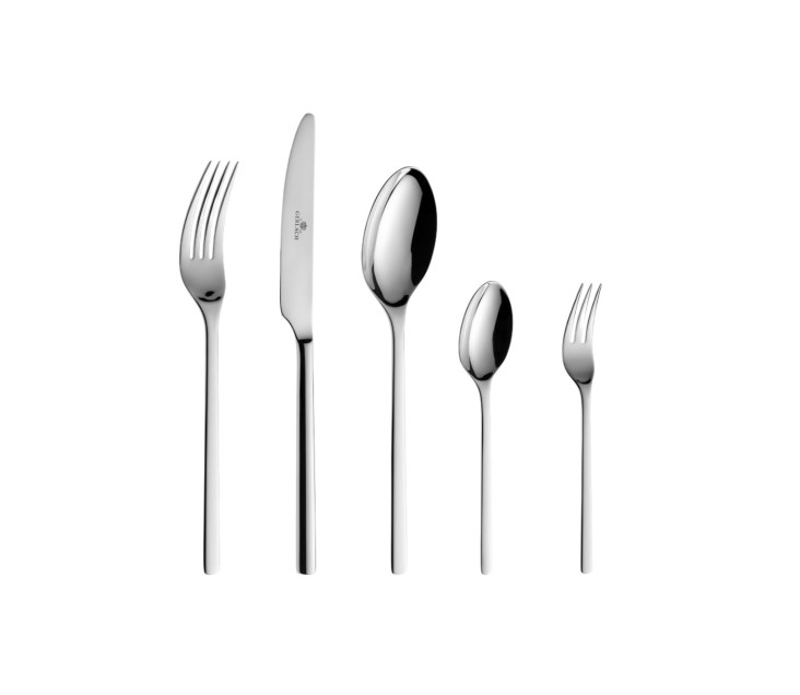 24-Piece Cutlery Set + 6-Piece Cake Fork Set MODERN Polished Finish