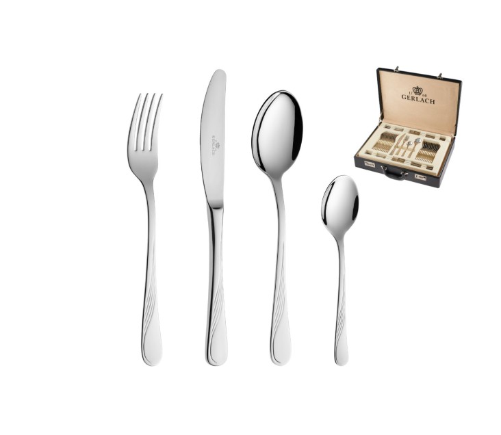 80-Piece Cutlery Set CELESTIA Polished Finish + Cutlery Canteen