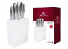Knife set in white block MODERN Knife set in white block MODERN