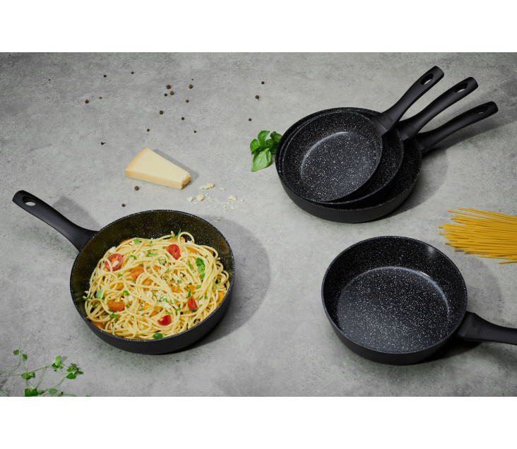 GRANITEX 28 cm deep frying pan with ceramic coating