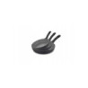 Set of 3 GRANITEX GREY frying pans 20/24/28 cm