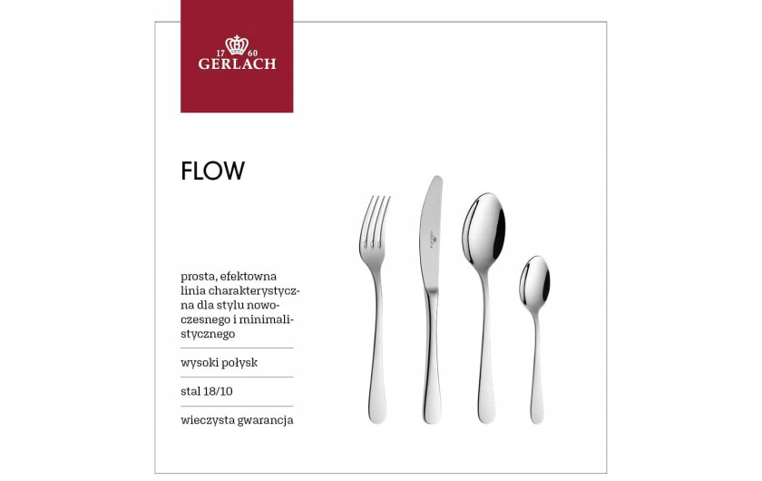 FLOW cutlery set - 24 pieces.