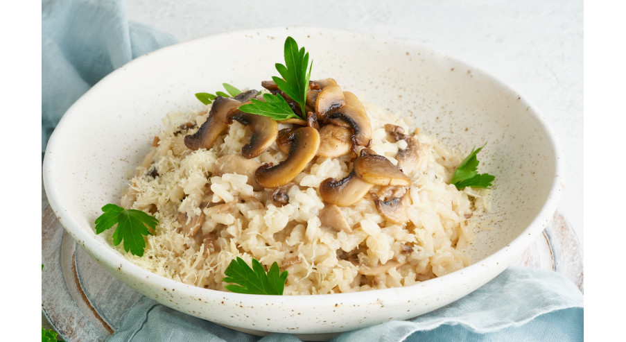 Recipe for risotto with mushrooms